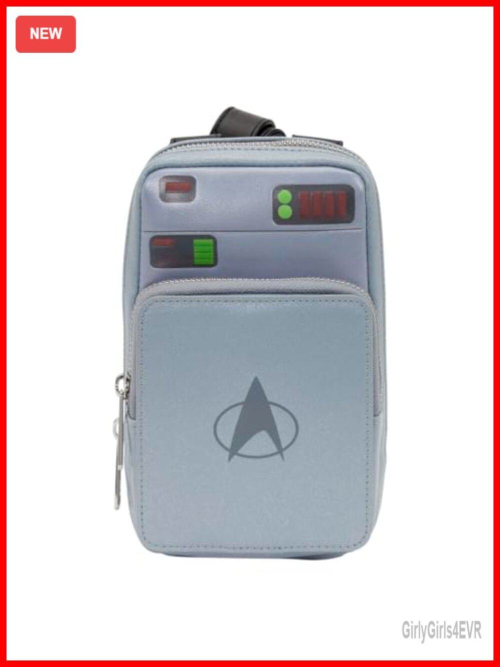 Star Trek Tricorder Glow in the Dark Crossbody Bag Faux Leather Adjustable